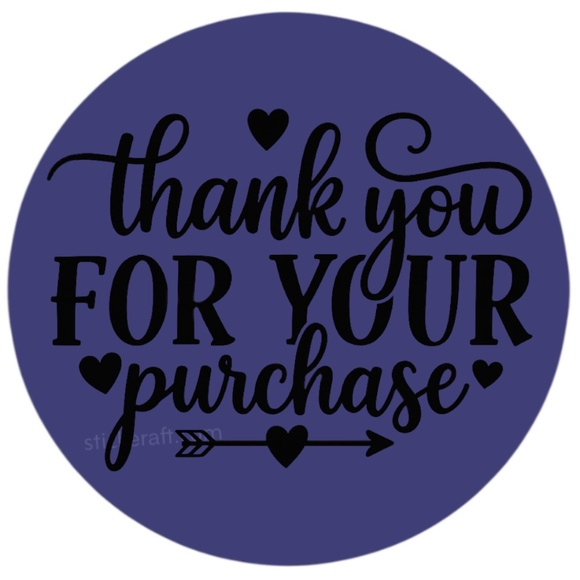 Thank You for Your Purchase Stickers β 2" for Poshmark & Small Business β 100 PC - Picture 4 of 16